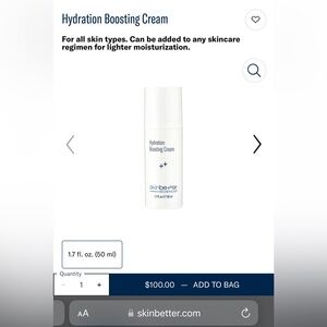 Skinbetter Science Hydration Boosting Cream. BNIB